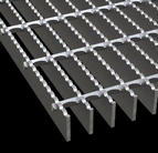 Swage-locked Steel Grating